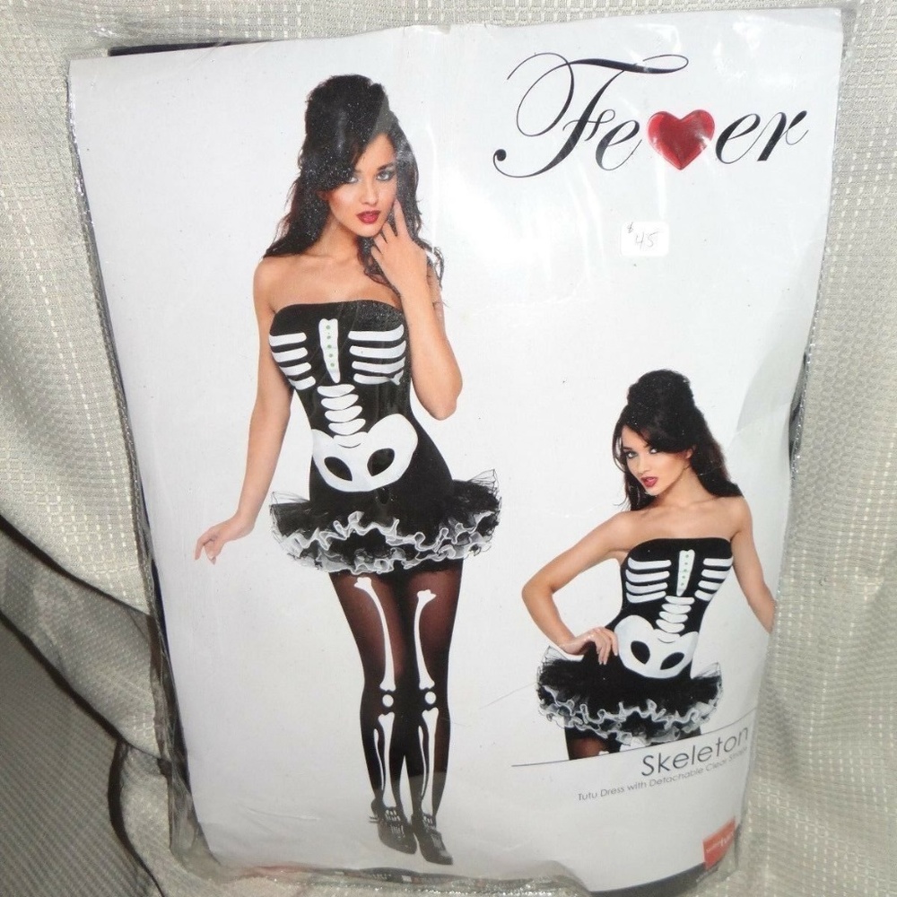NEW FEVER SKELETON COSTUME SZ M